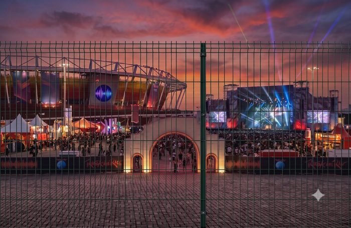 Cercamento Manchester Cercas instalado no Rock in Rio